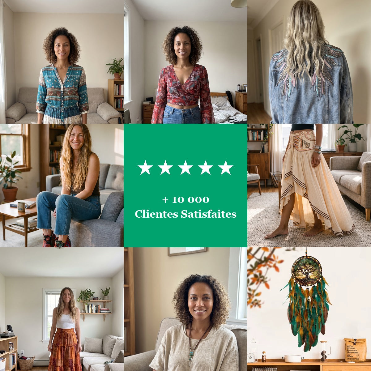 Collage clientes Style Hippie, satisfaction client Image