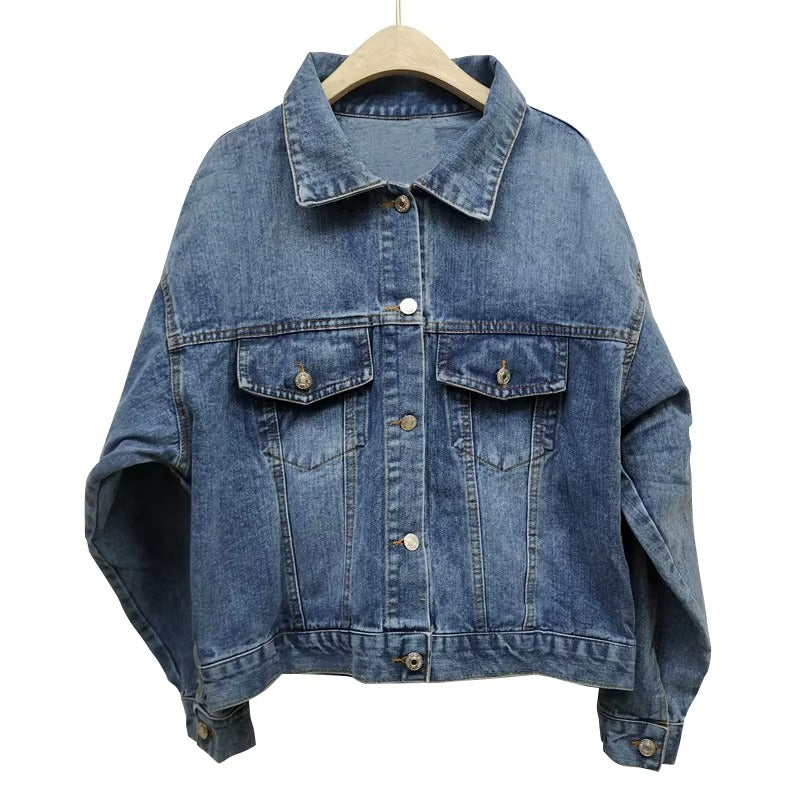 Veste en Jean Bohème à Broderies Florales