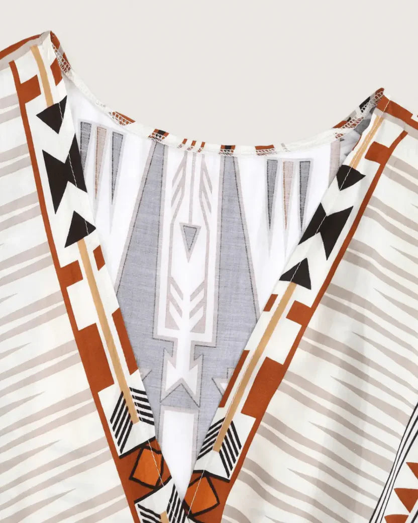 Kimono Fluide Imprimé Bohème Hippie