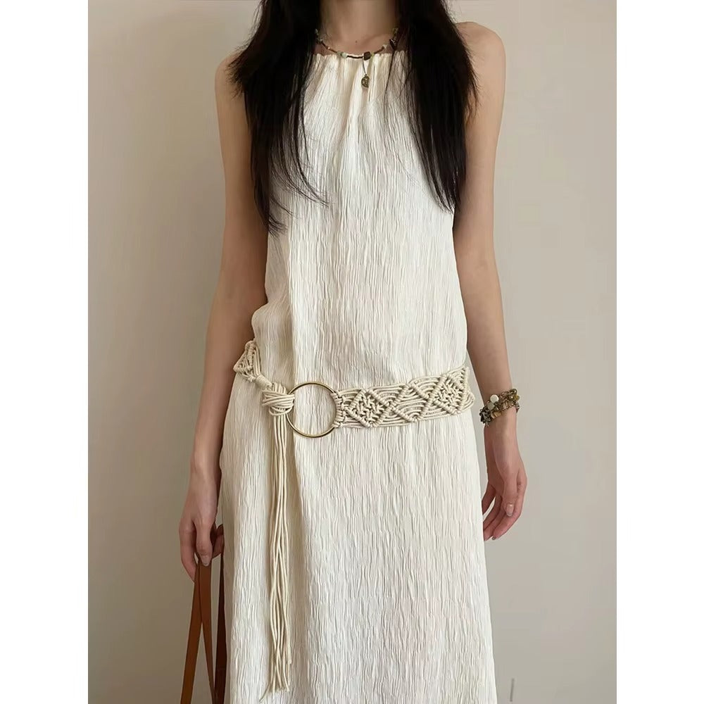 Ceinture Large en Macramé Hippie
