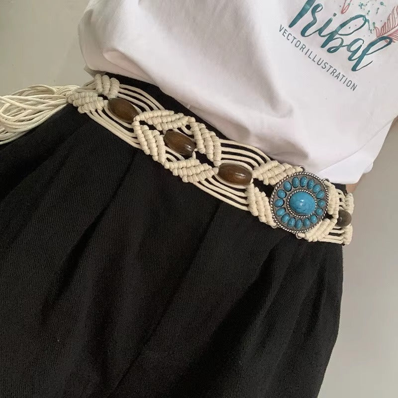 Ceinture Tressée Macramé