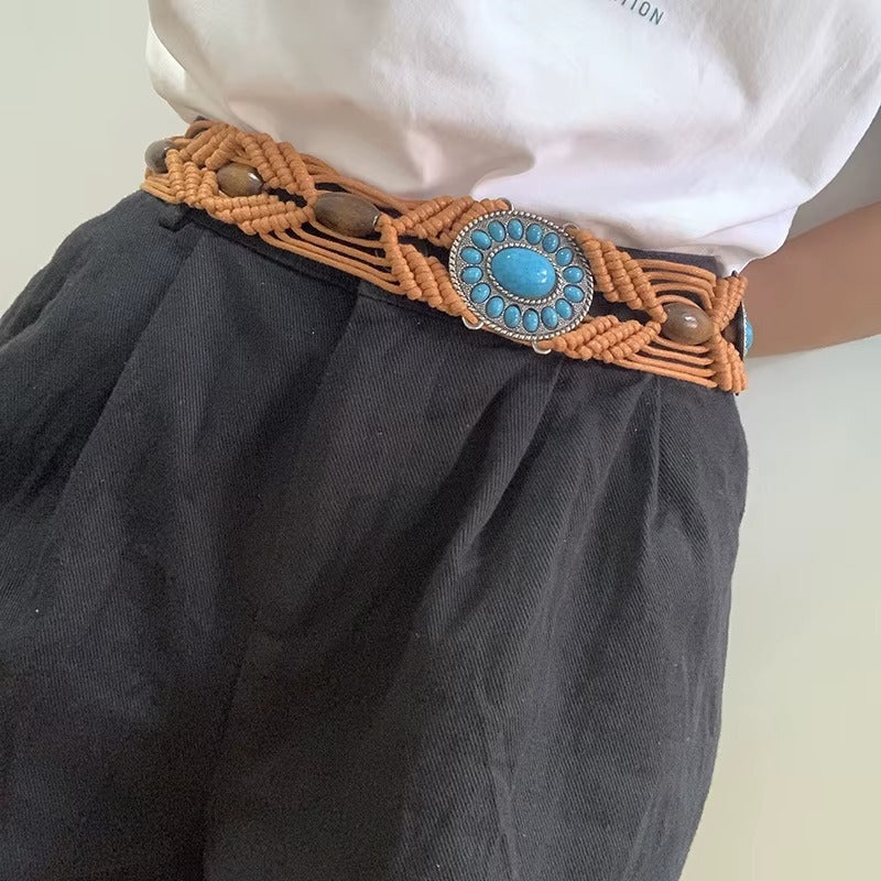 Ceinture Tressée Macramé