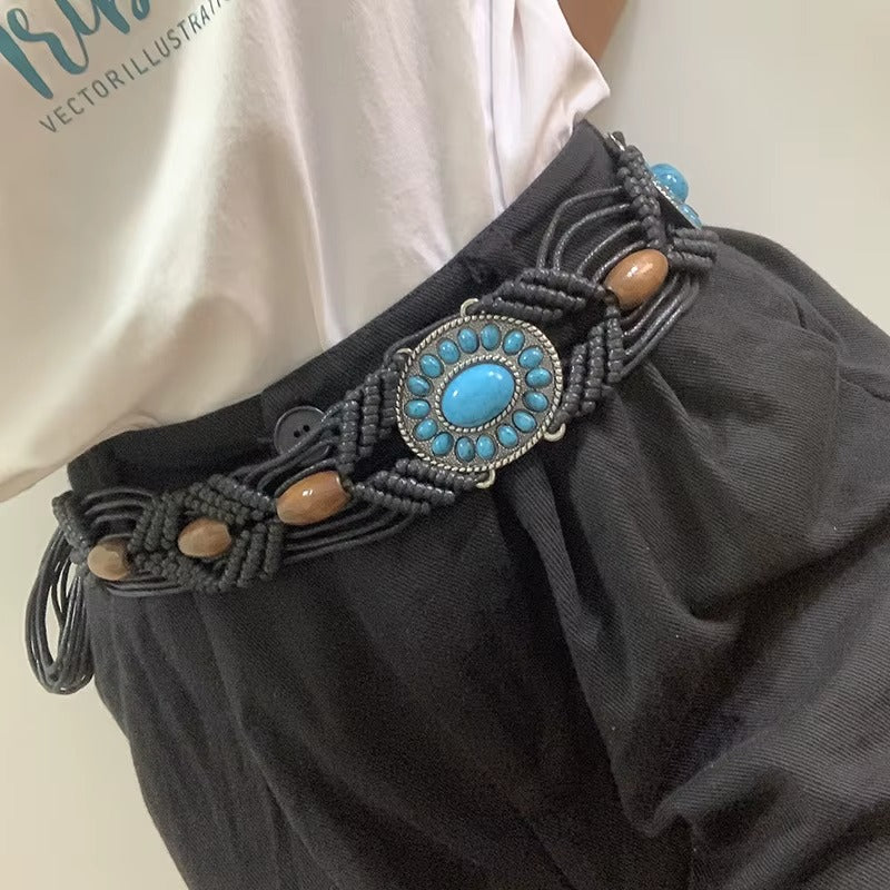 Ceinture Tressée Macramé