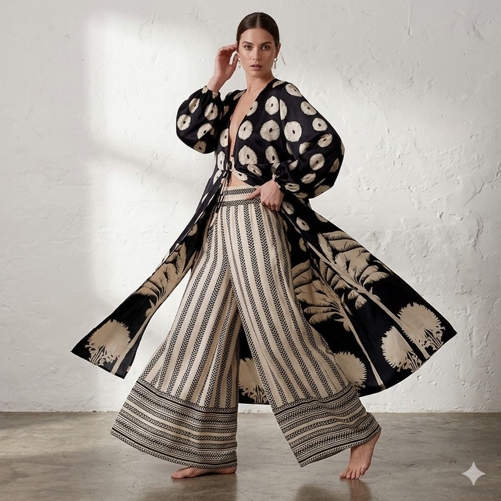 Ensemble Kimono et Pantalon Fluide