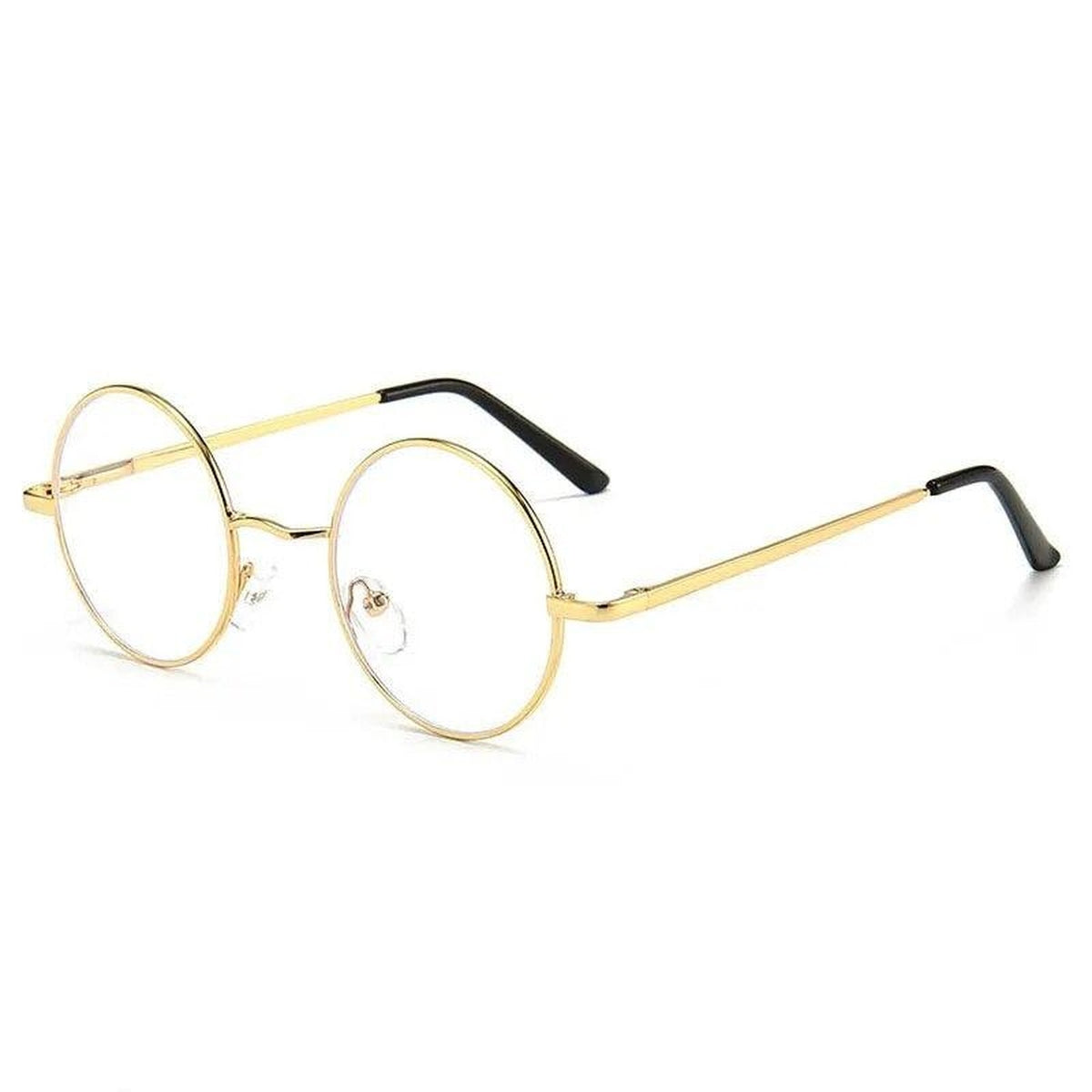 Lunette John Lennon ronde monture doree verres transparents