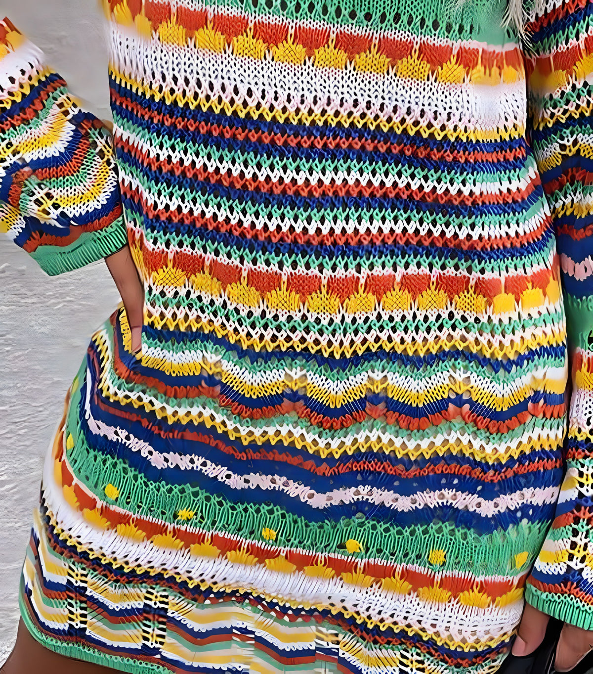 Hippie-Pulloverkleid