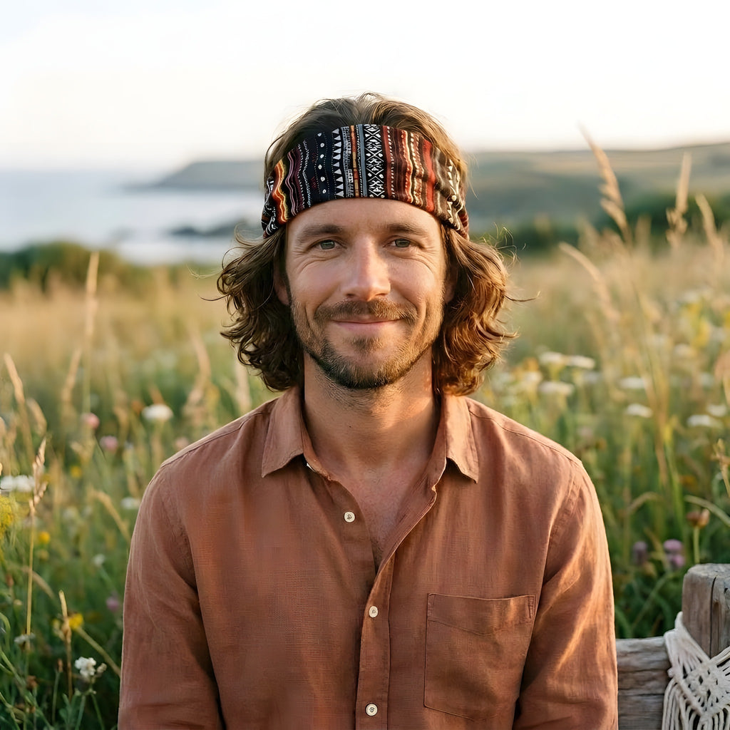 Hippie man hoofdband