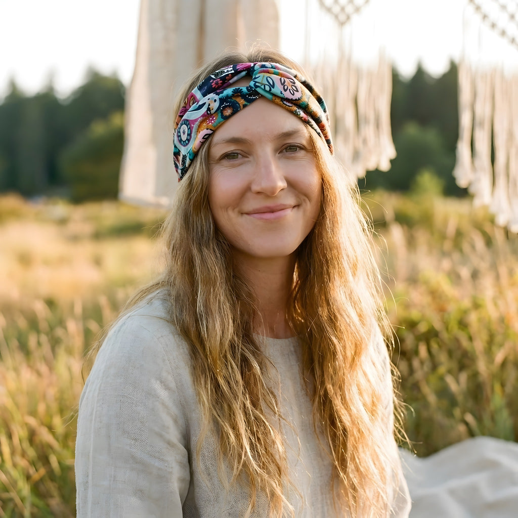 Hoofdband in hippiestijl