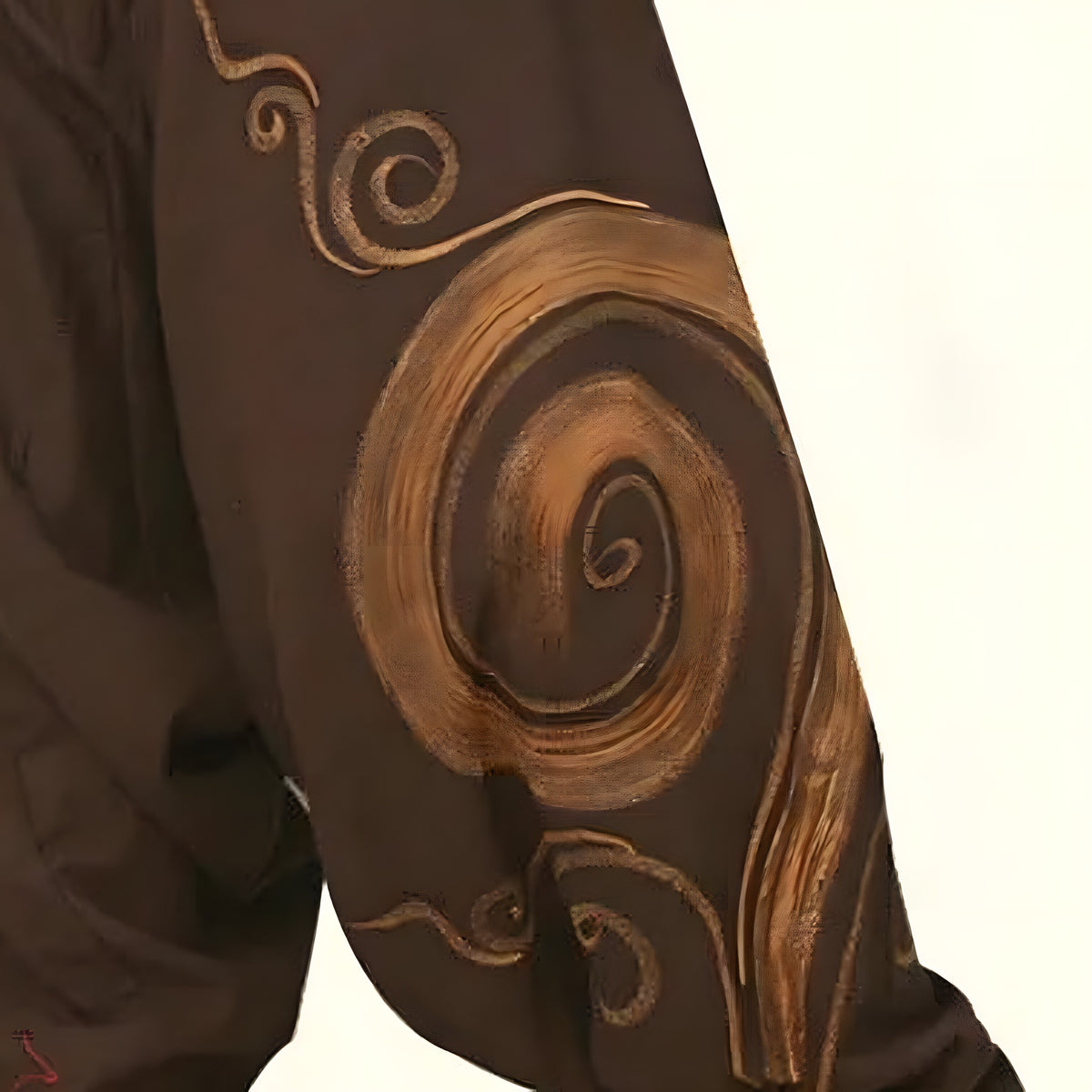 Sarouel Homme Marron · Spirale Peinte Main