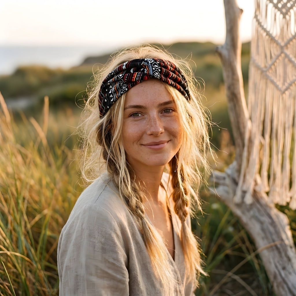 Hoofdband in hippiestijl
