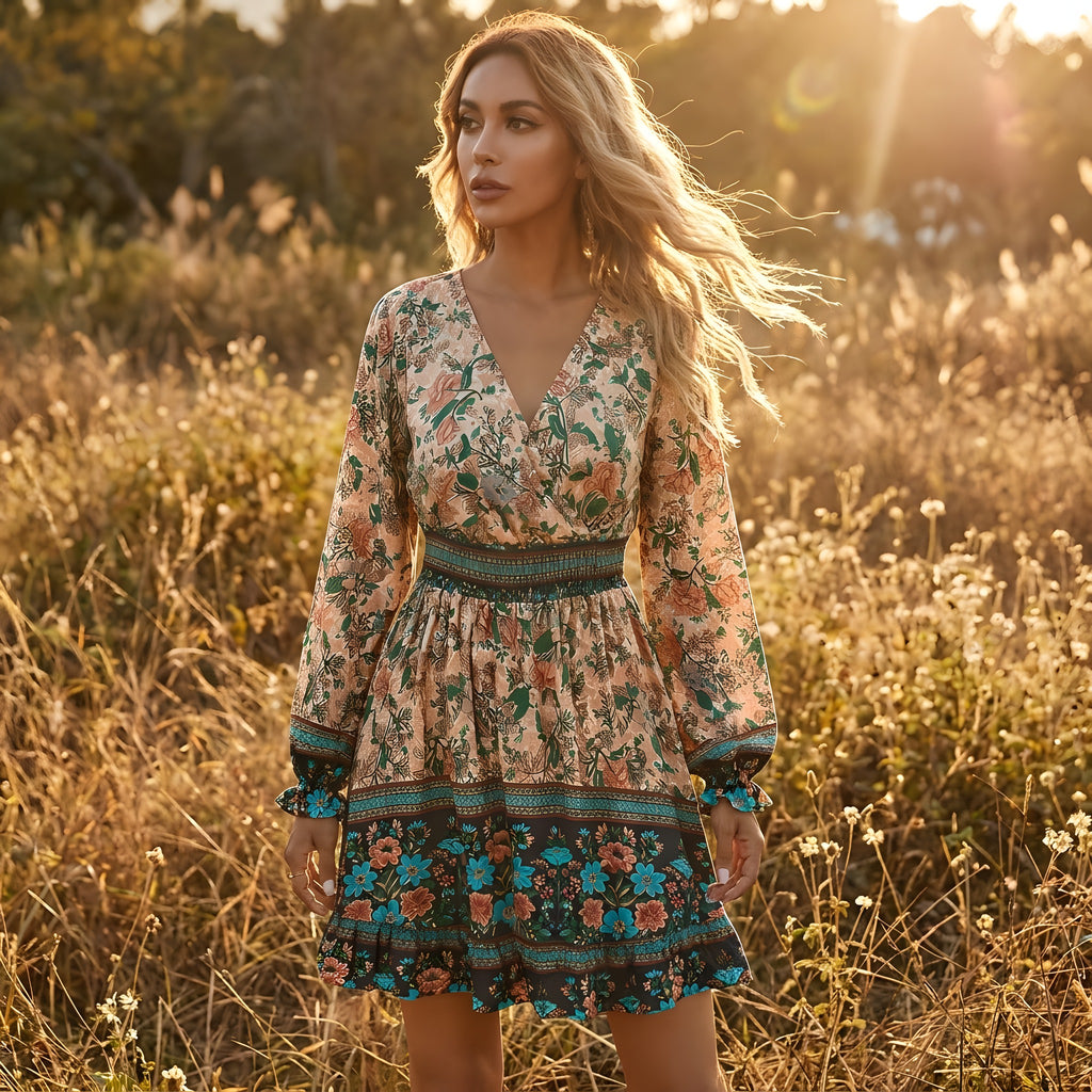 Boho-Hippie-Kleid