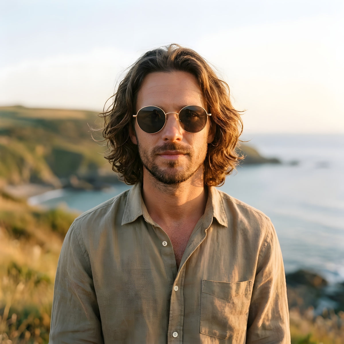 Lunettes Rondes Hippie Rétro · Verres Teintés