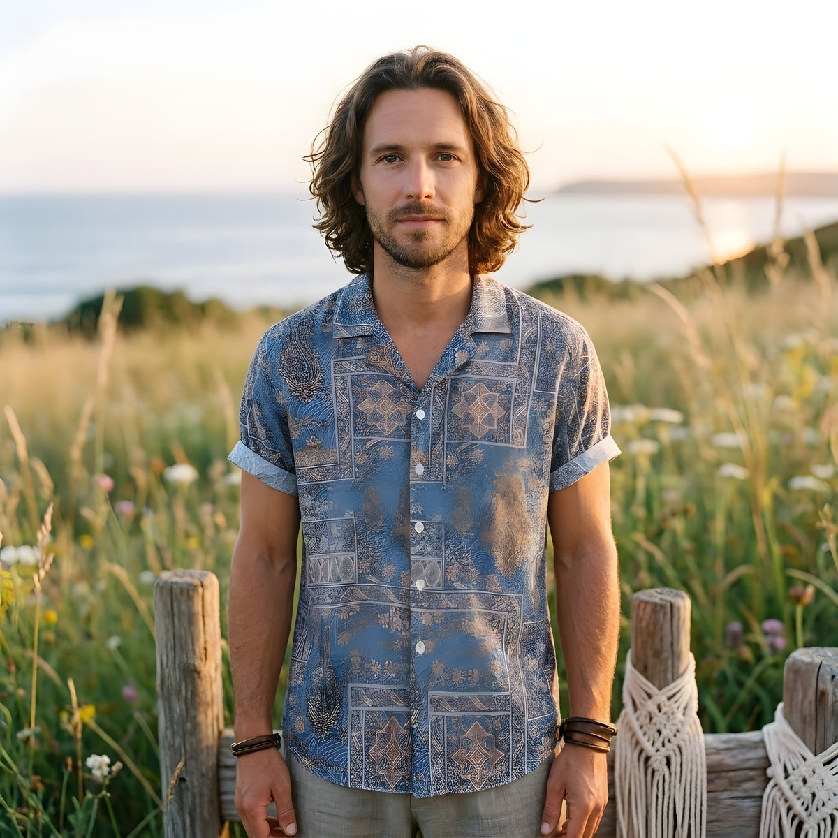 Großes Hippie-Hemd für Herren