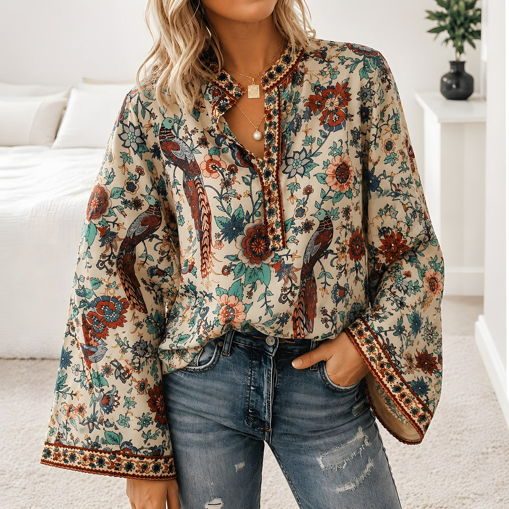Hippie-Chic-Bluse für Damen