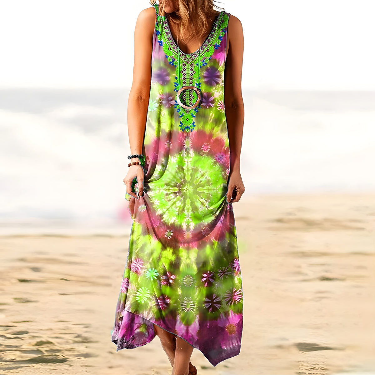Hippie-Tunika für Damen in Übergröße