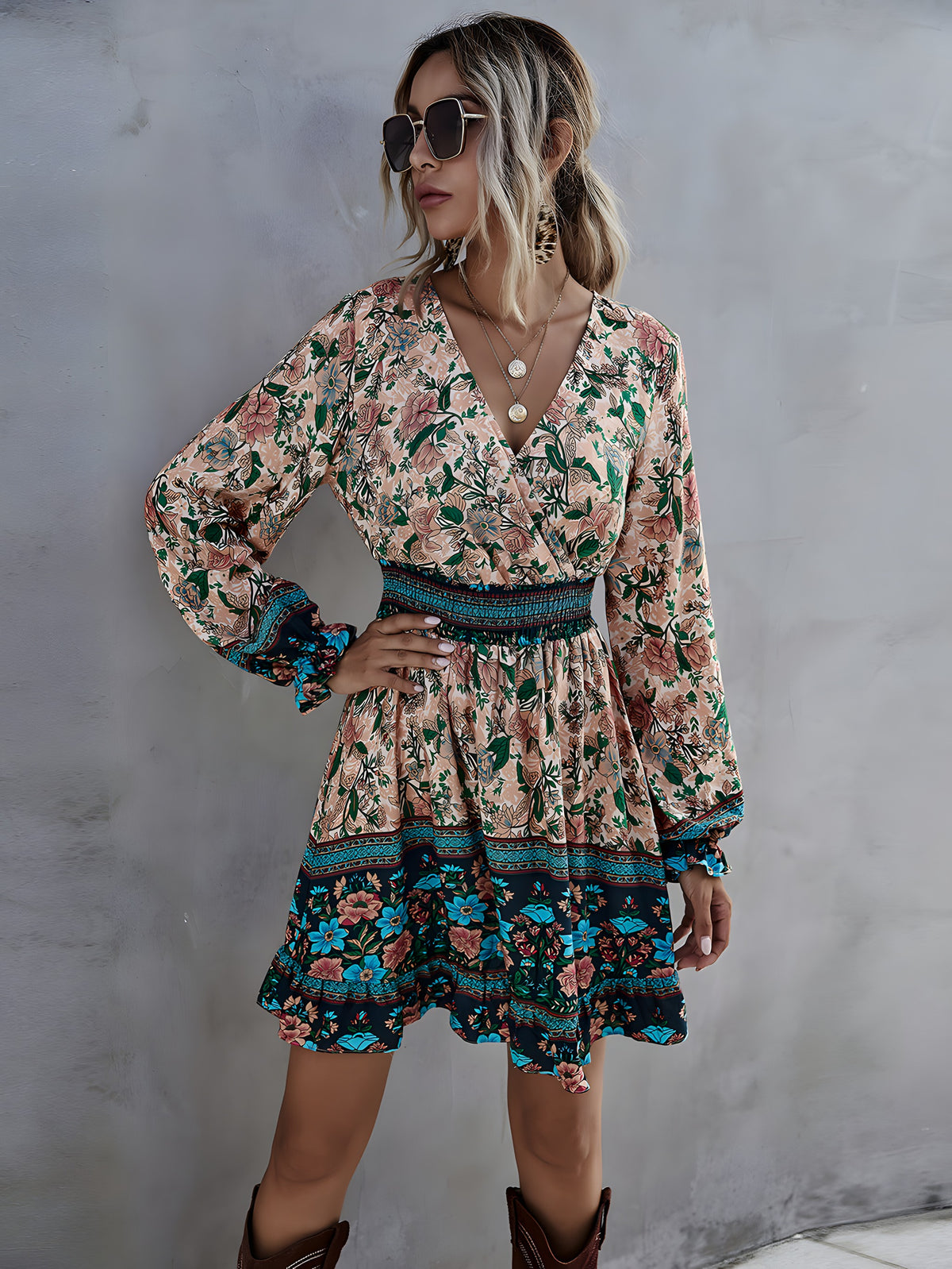 Boho-Hippie-Kleid