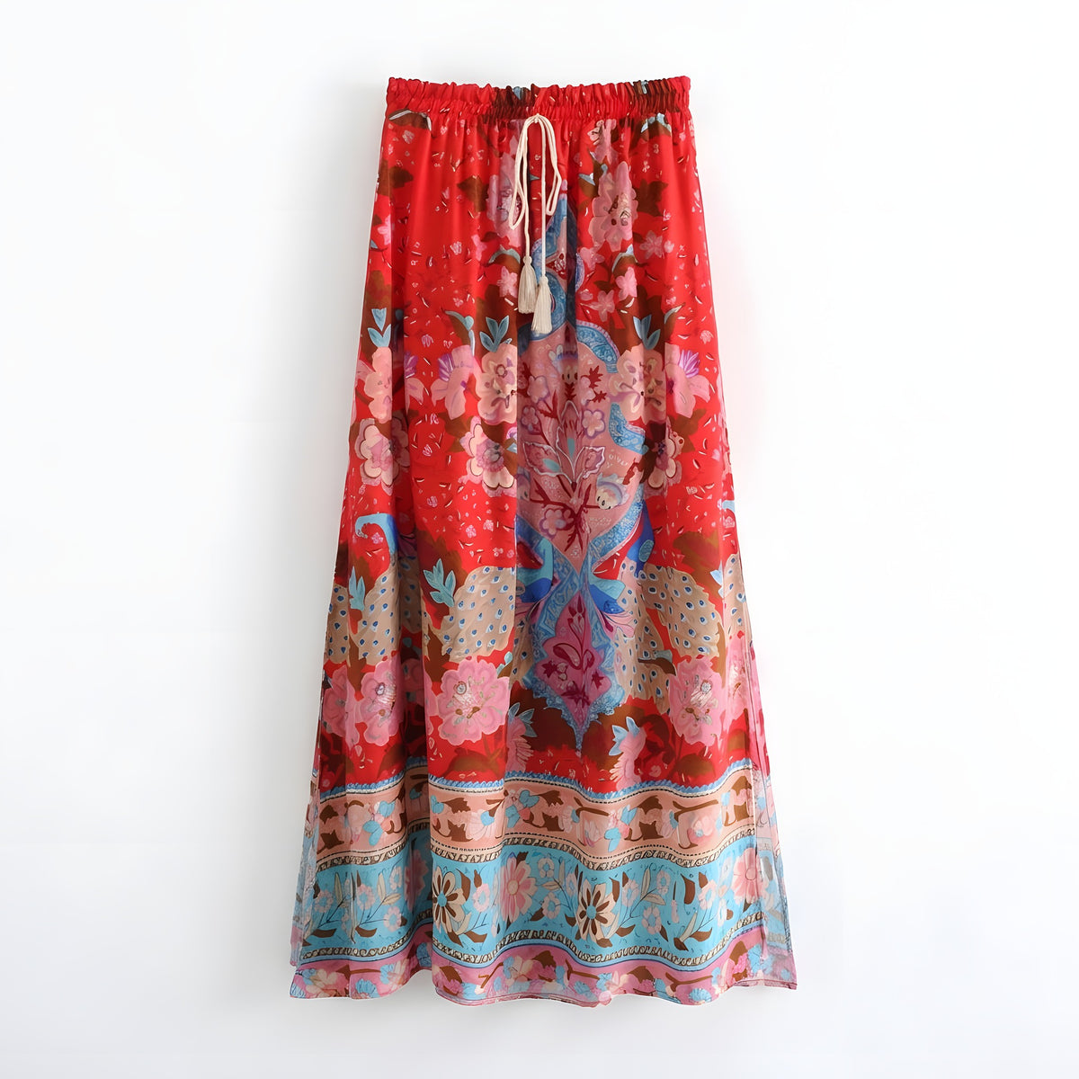 Jupe Longue Hippie Chic · Imprimé Fleuri Années 70