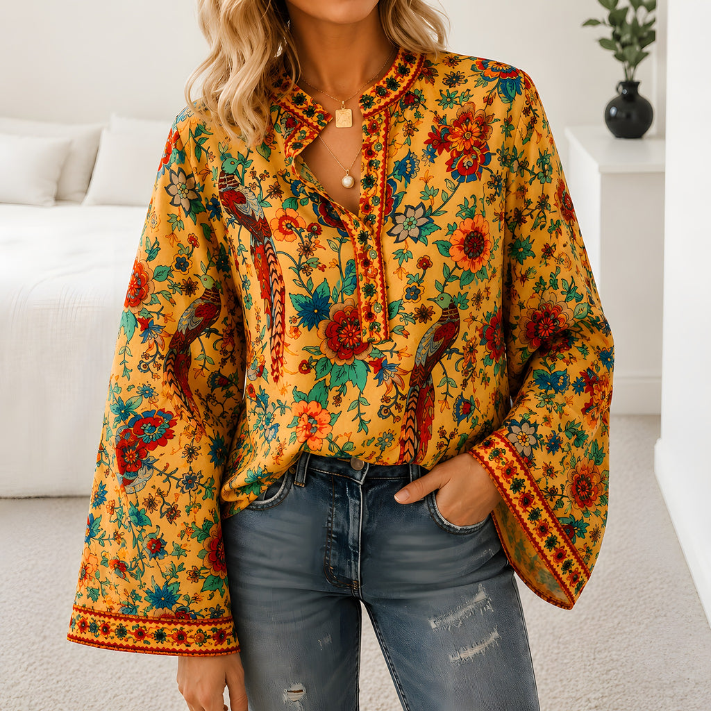 Hippie-Chic-Bluse für Damen
