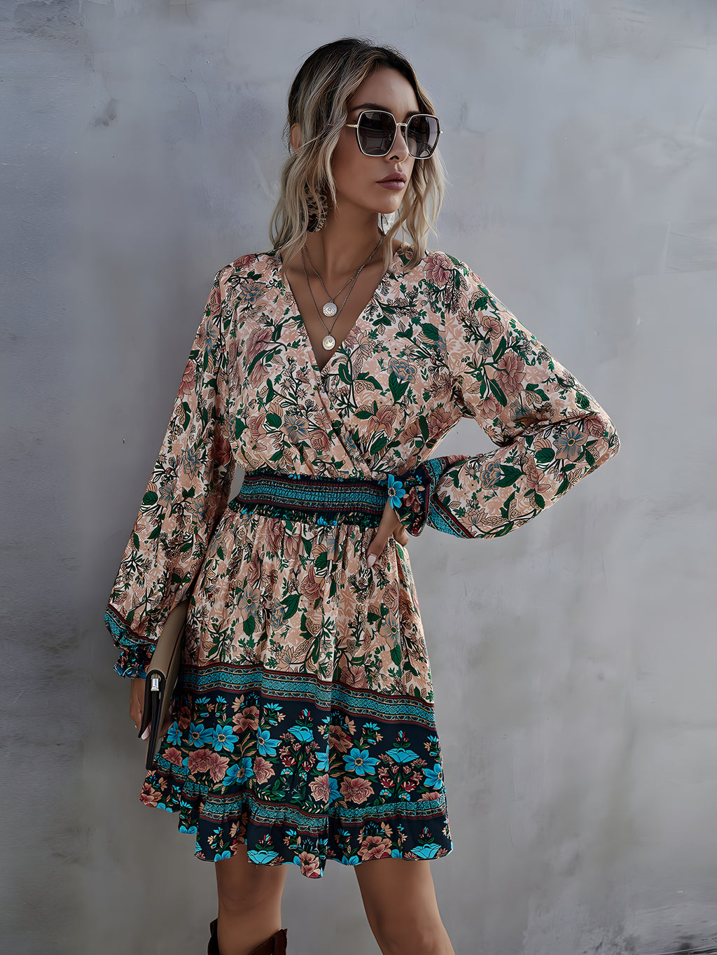 Boho-Hippie-Kleid