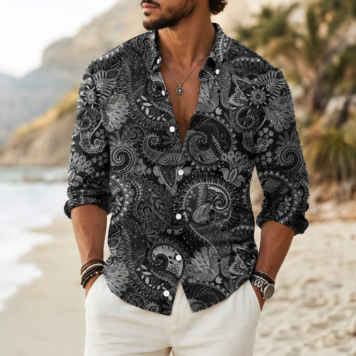 Hippie-Chic-Hemd für Herren