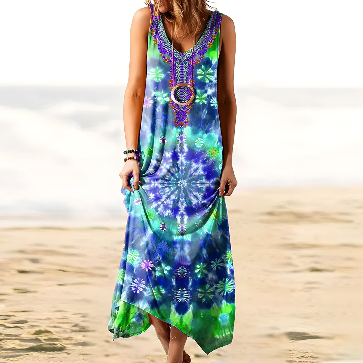 Hippie-Tunika für Damen in Übergröße