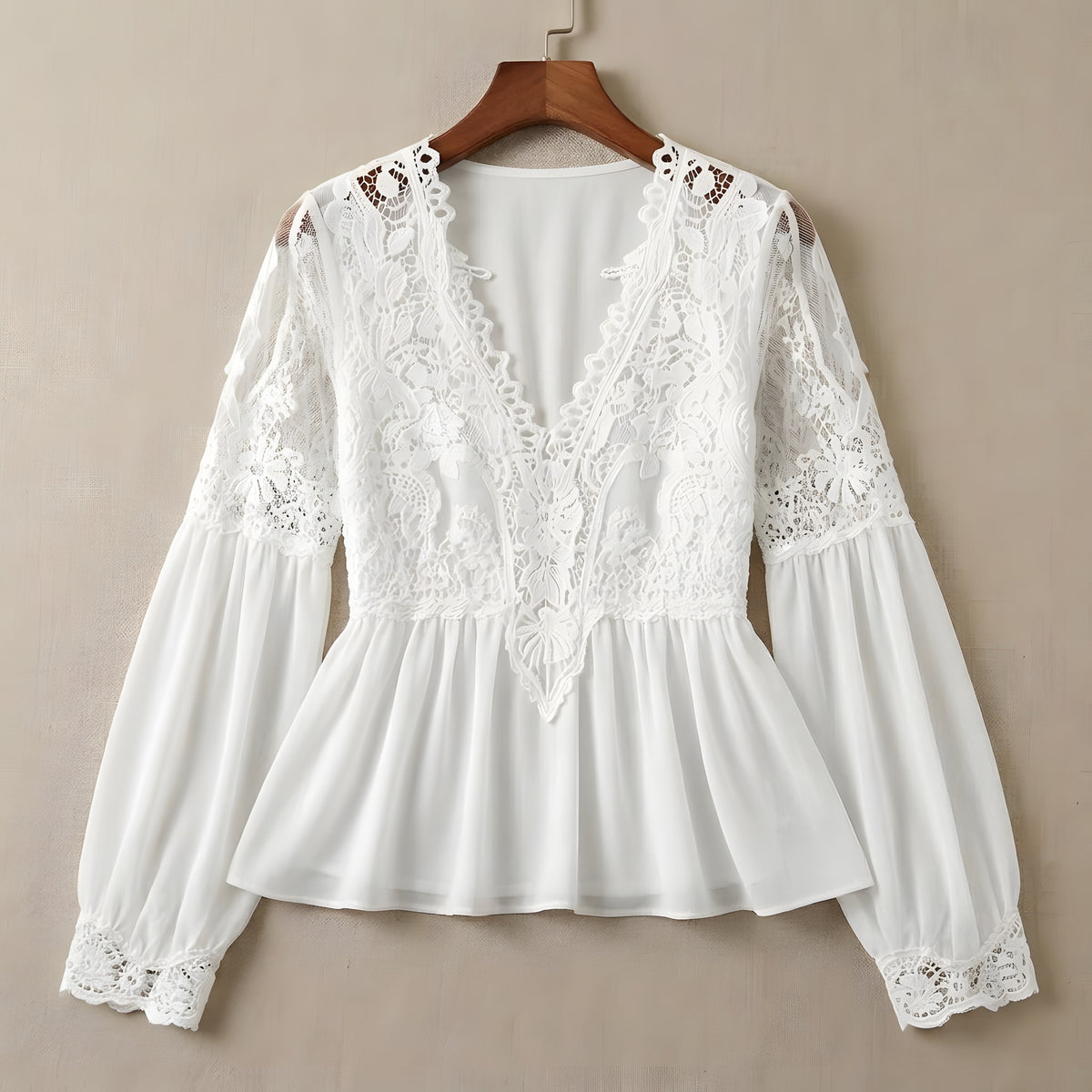 Hippie witte blouse