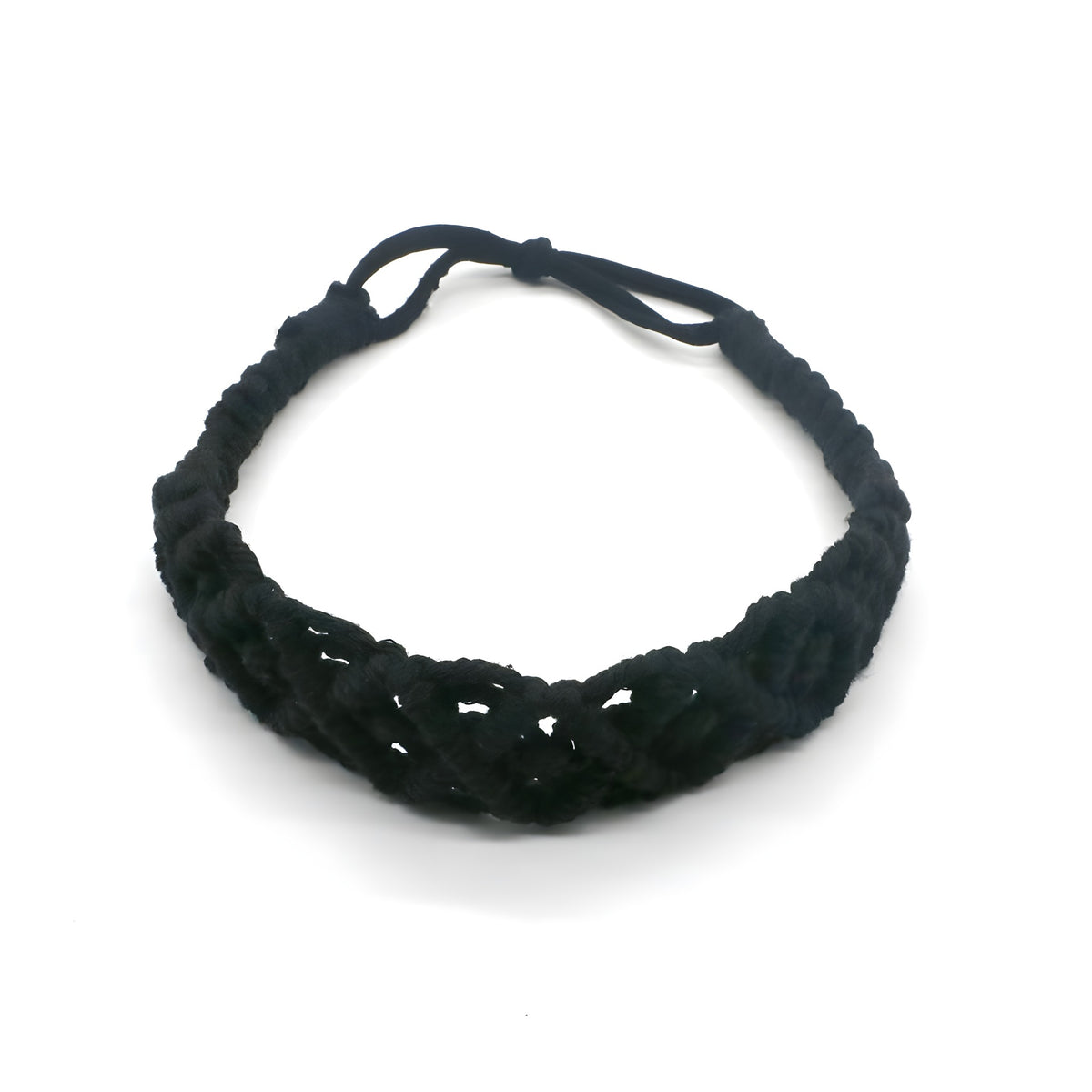 Bandeau Hippie Coiffure Cheveux en Macramé Coton