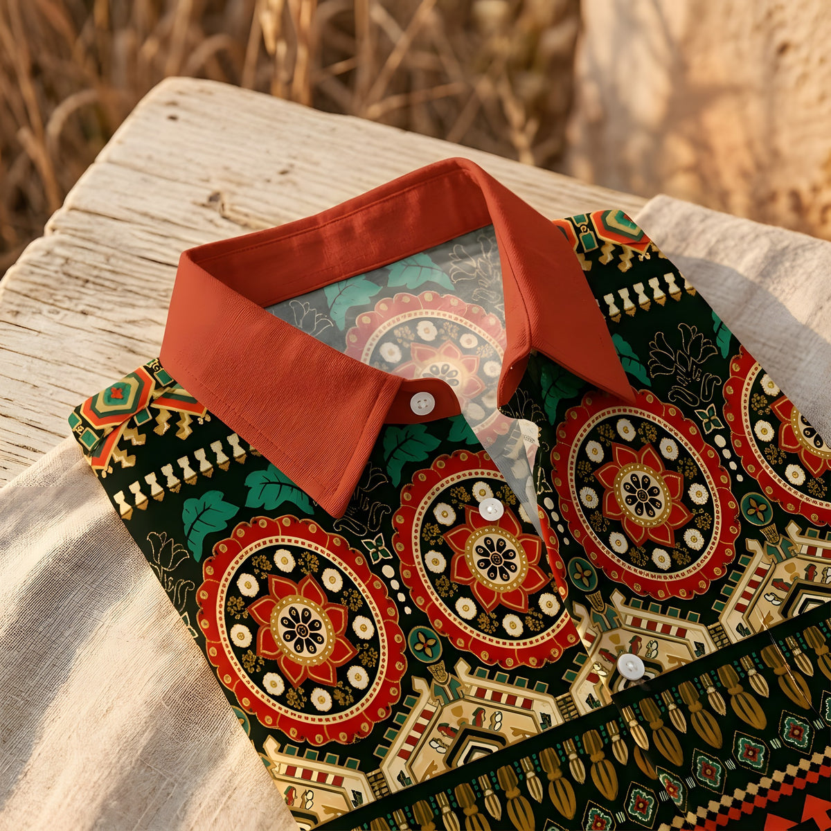 Tenue Hippie Année 70 Homme · Chemise Ethnique