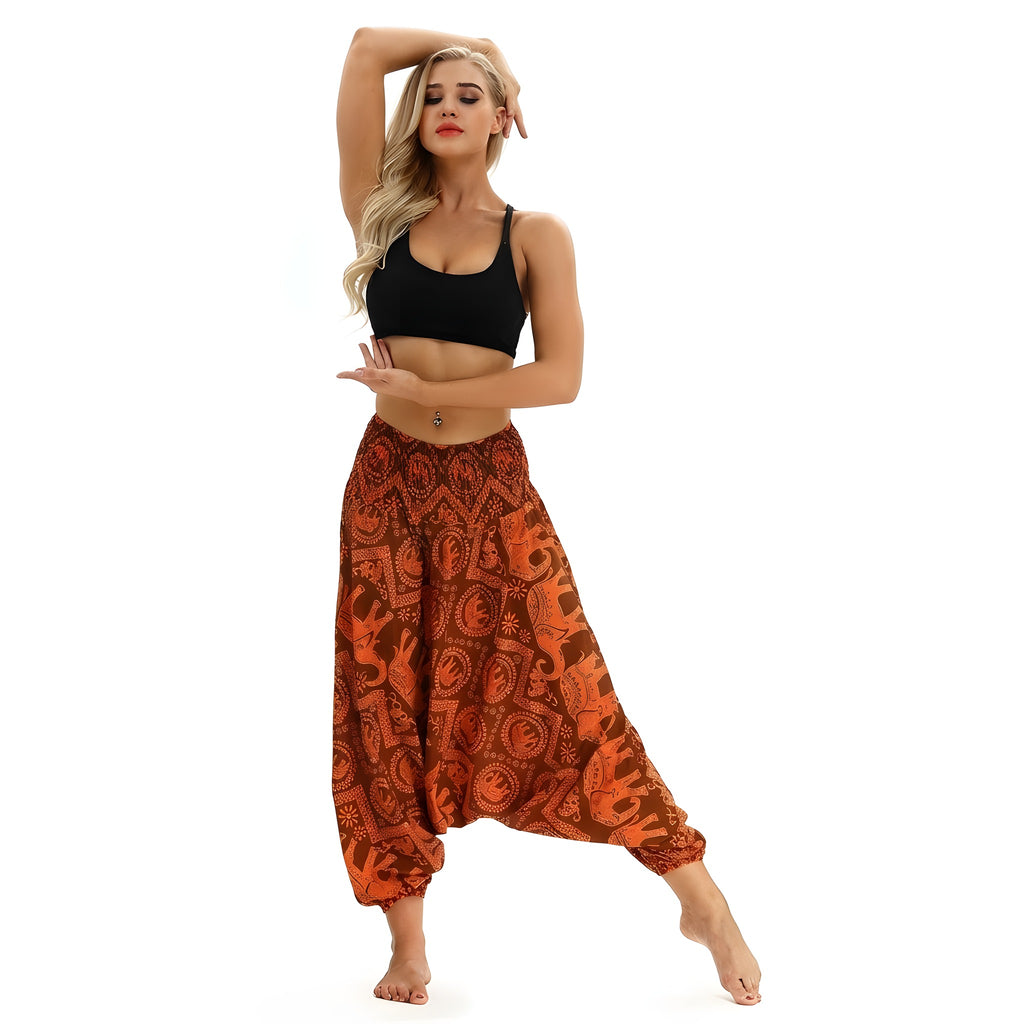 Sarouel Ethnique Femme, Coupe Aladin Fluide