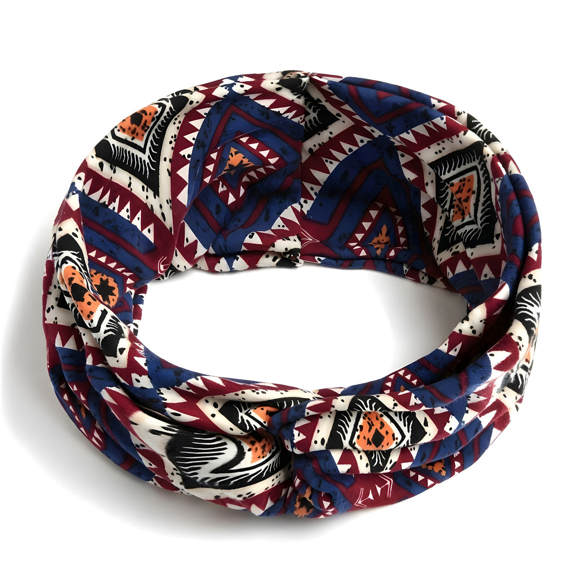 Bandeau Cheveux Homme Hippie Coton Stretch · Motif Ethnique