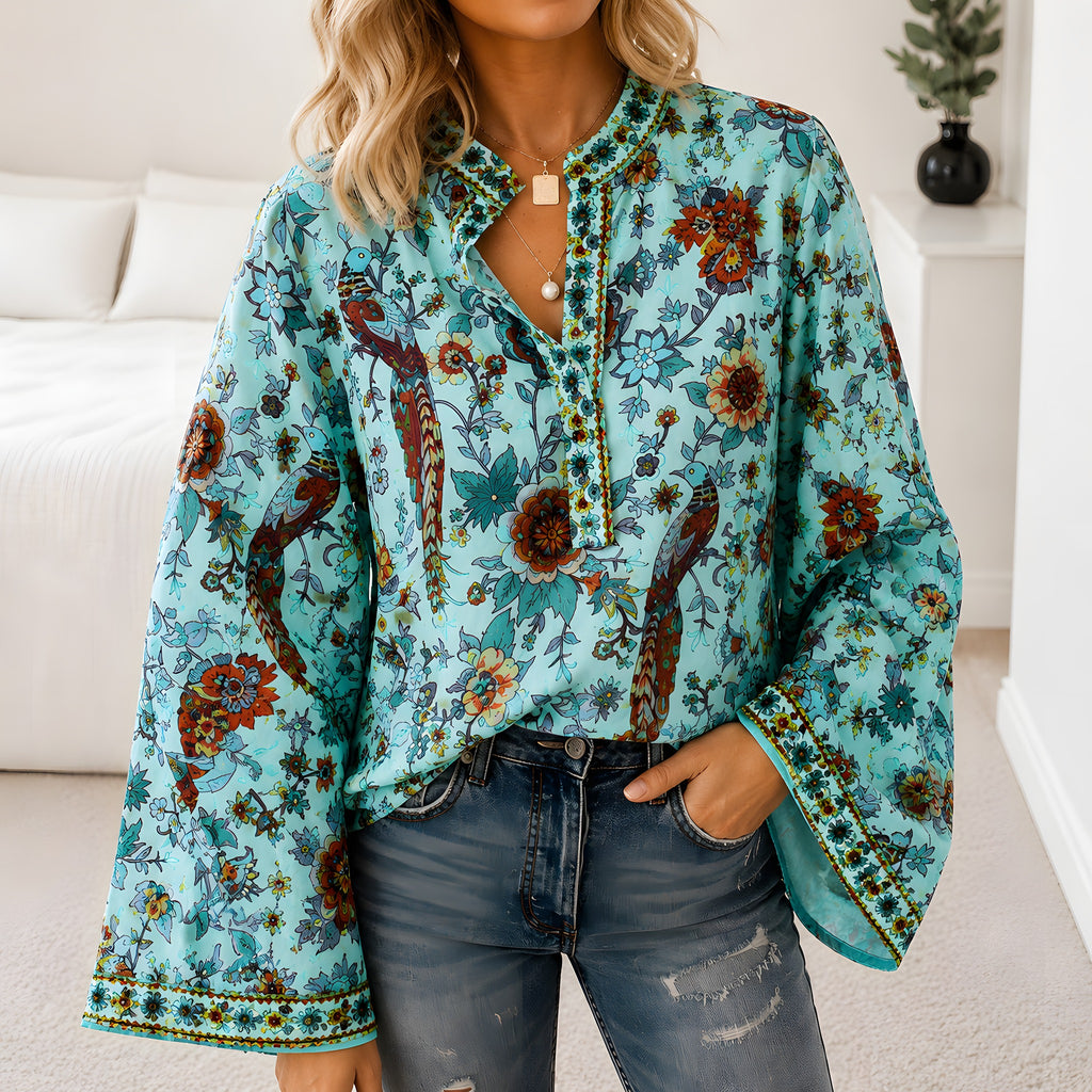 Hippie-Chic-Bluse für Damen