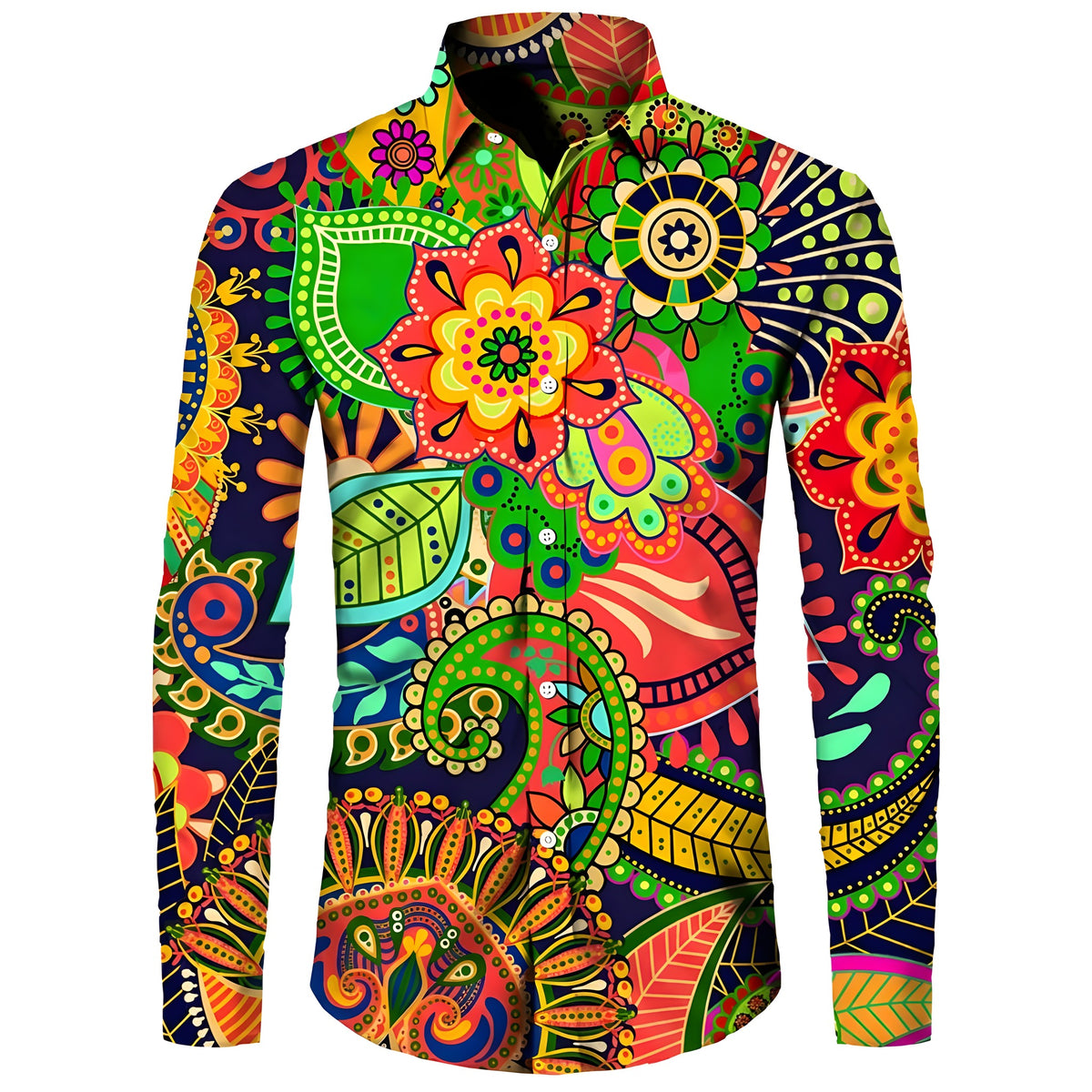 Chemise Hippie Psychédélique Homme · 3 Motifs Seventies