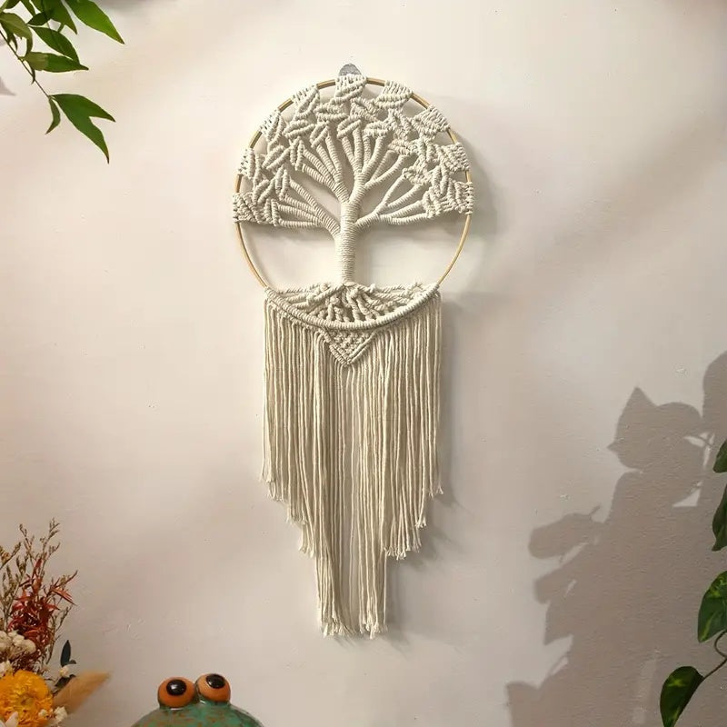 Macramé Mural Arbre de Vie Hippie