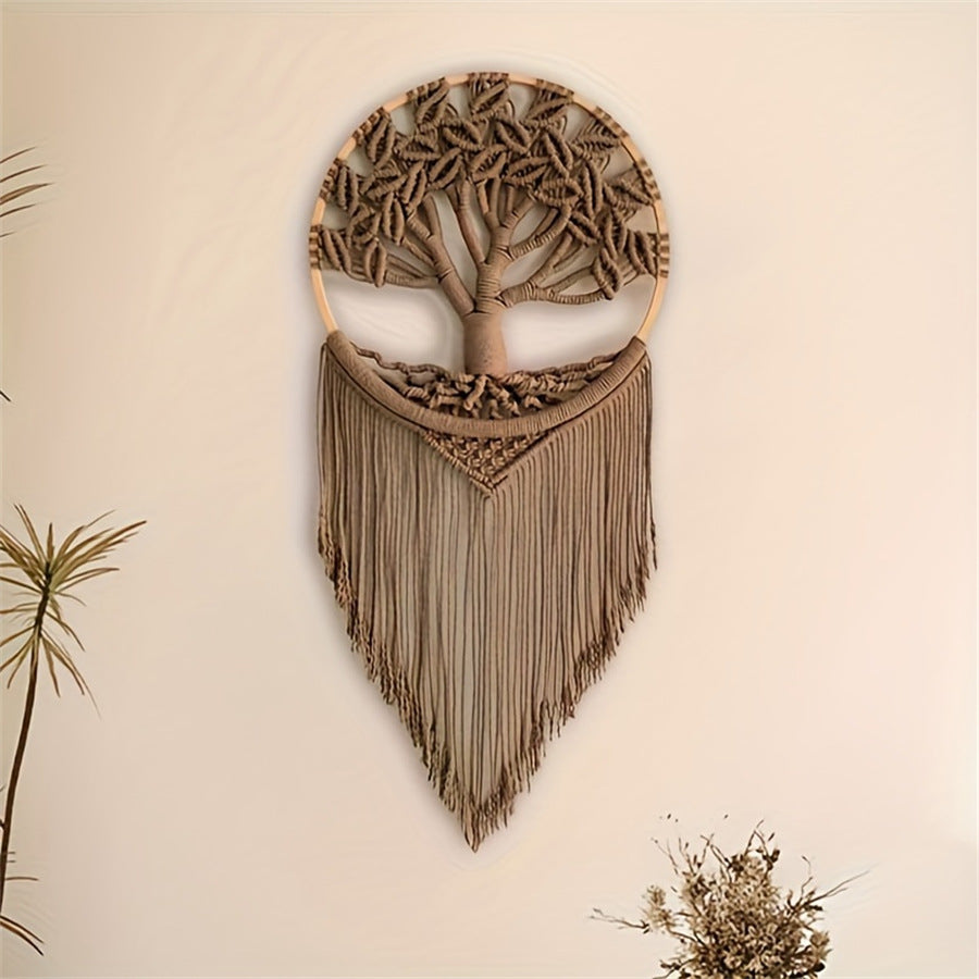 Macramé Mural Arbre de Vie Hippie