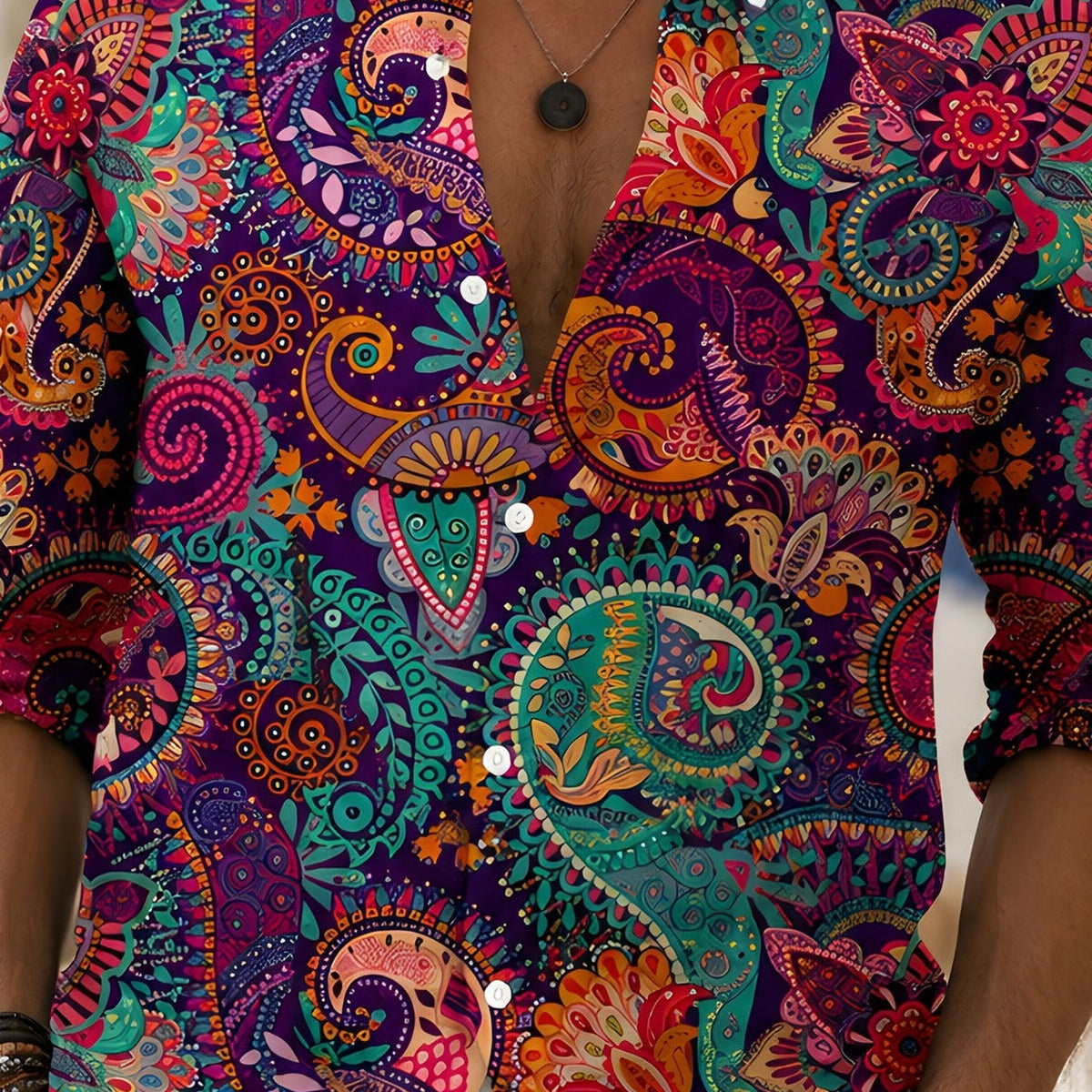 Détail de l'imprimé paisley cachemire