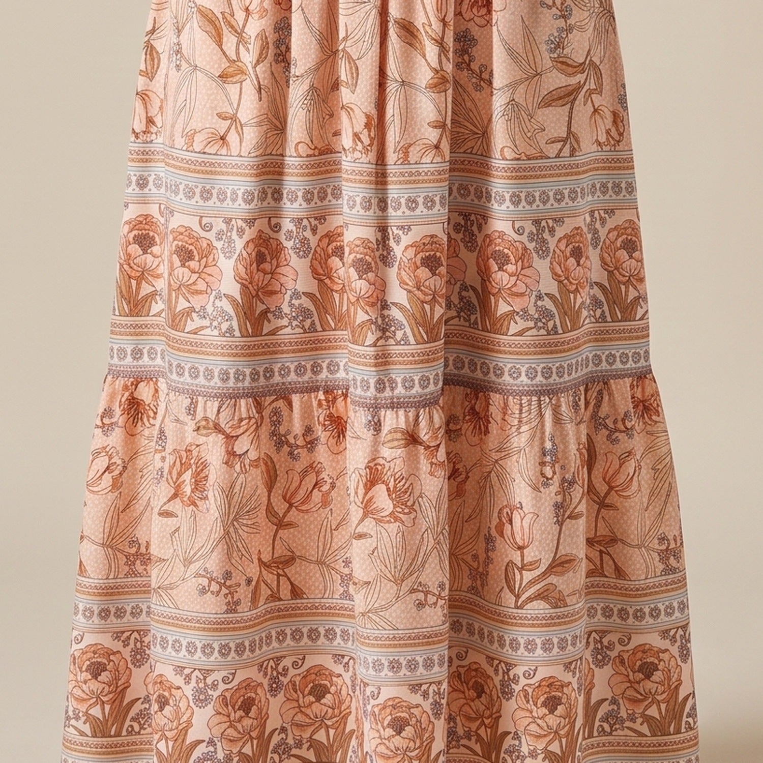 Détail de l'imprimé floral et de la bordure Image