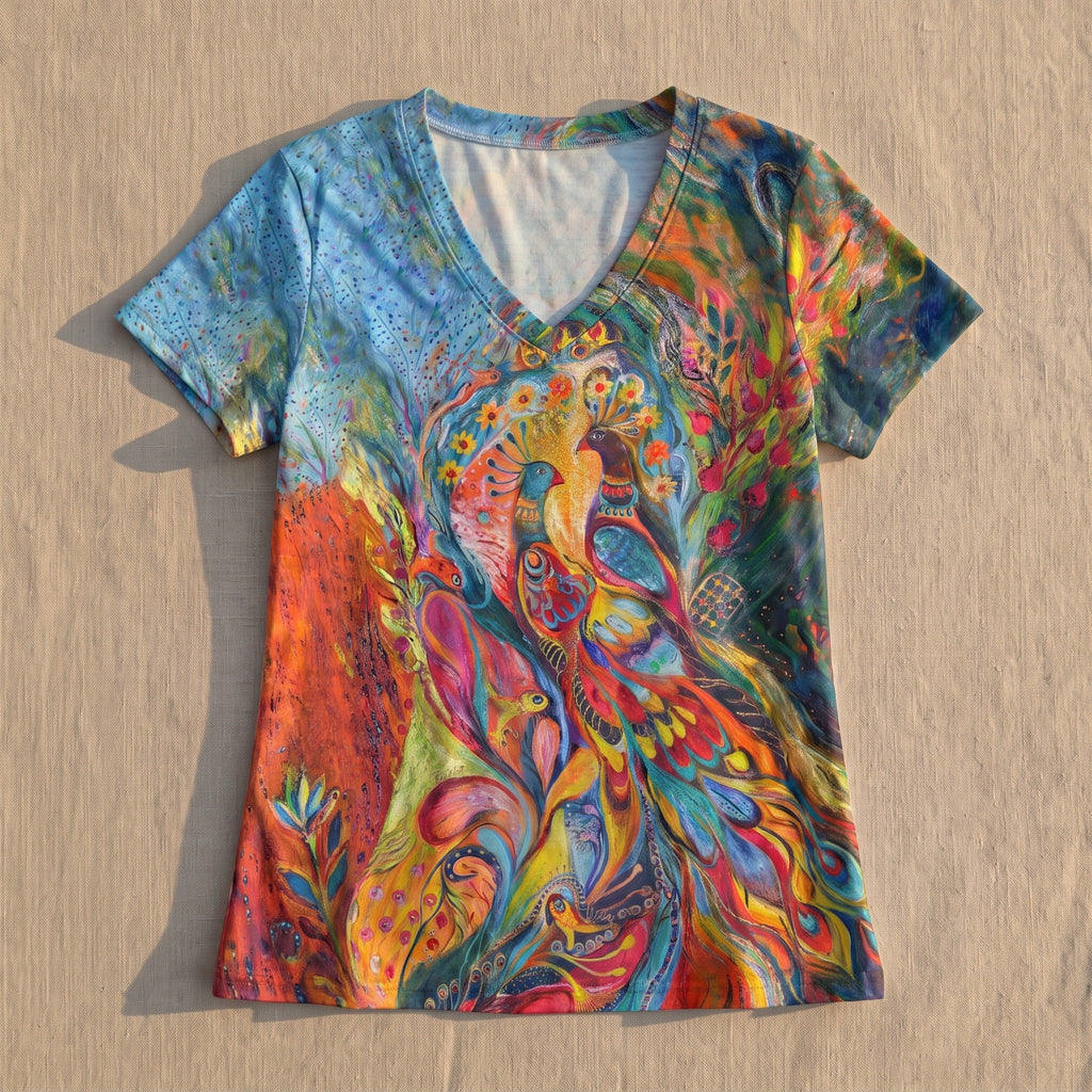 T-shirt hippie chic packshot imprime