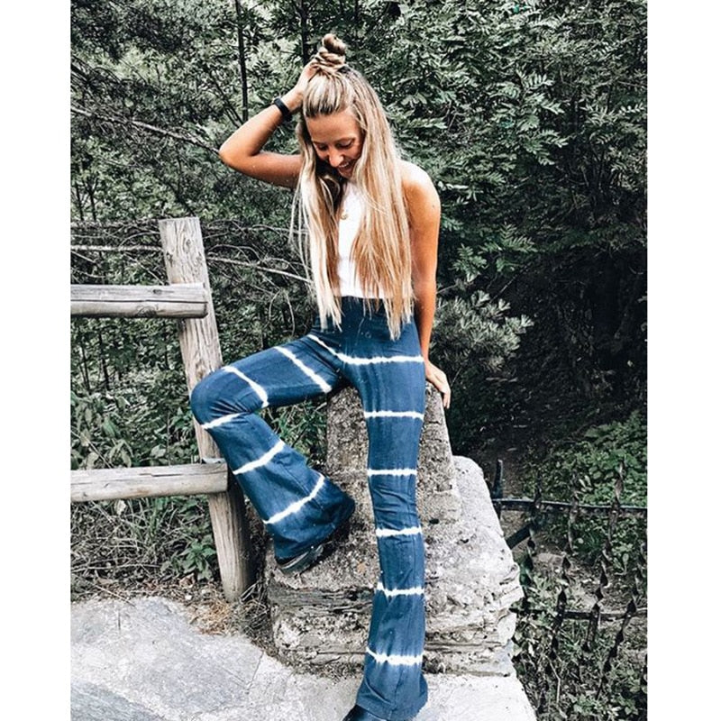 pantalon patte d'éléphant hippie