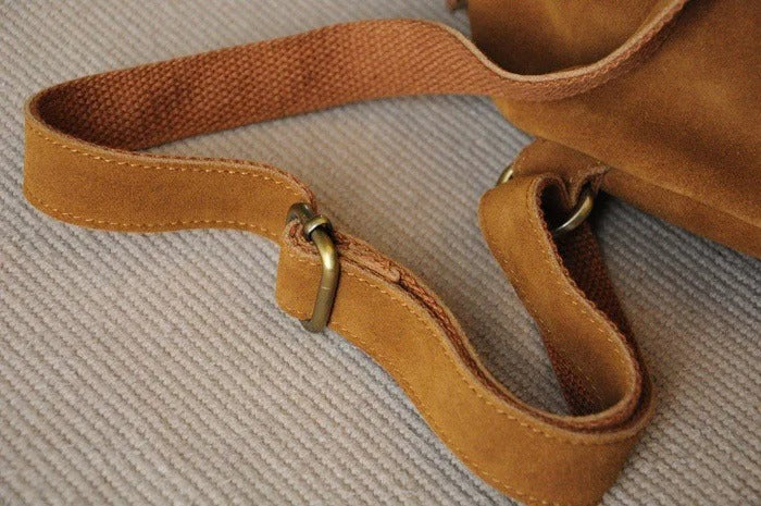 Sac à dos Hippie en Cuir et Daim