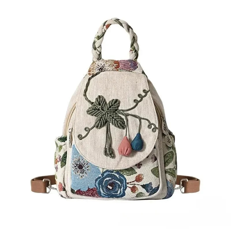 Sac à Dos Hippie en Toile Ethnique