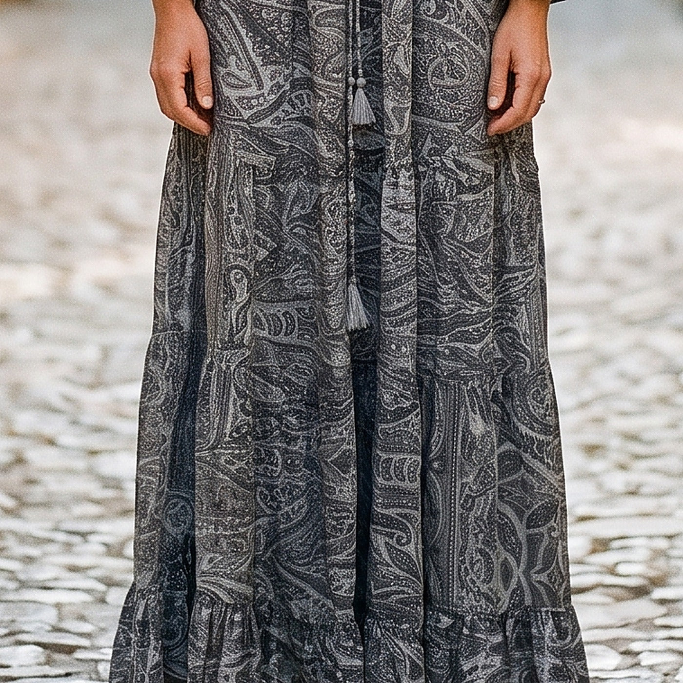Détail paisley gris Image