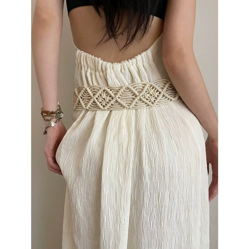 Ceinture Large en Macramé Hippie
