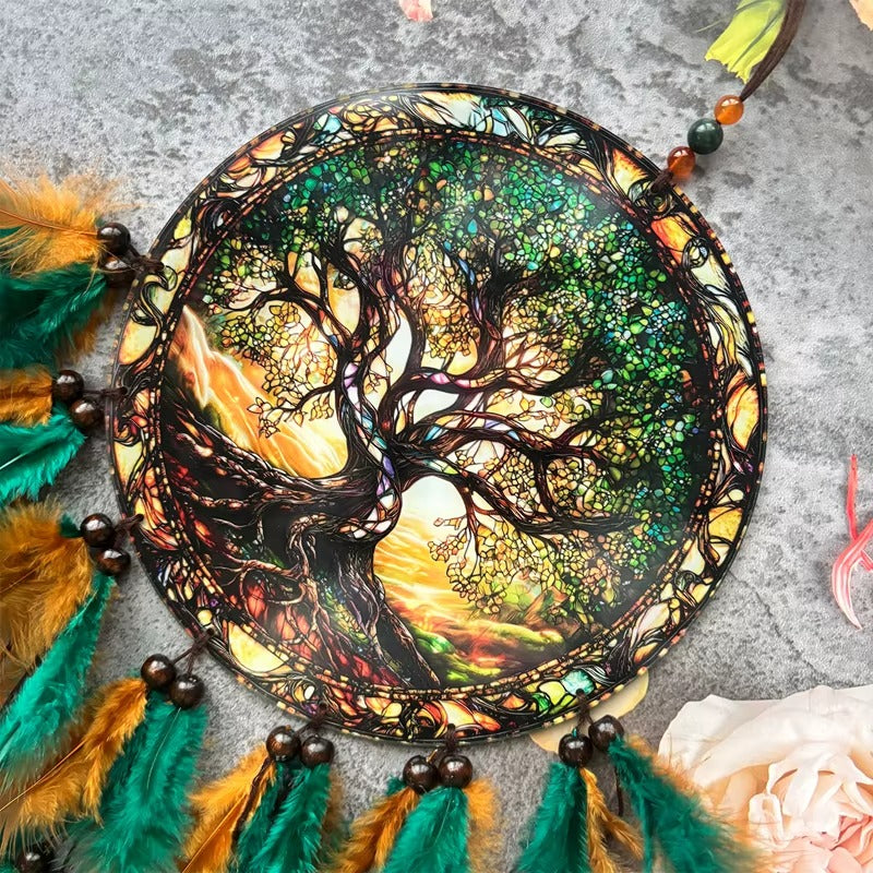 Attrape-Rêves Arbre de Vie Hippie