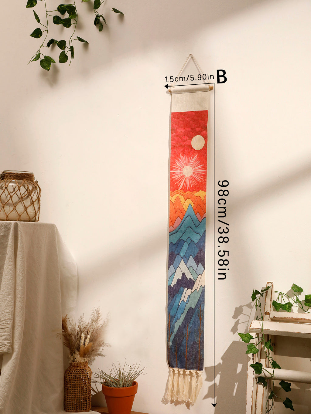 Tapisserie Murale Macramé Hippie