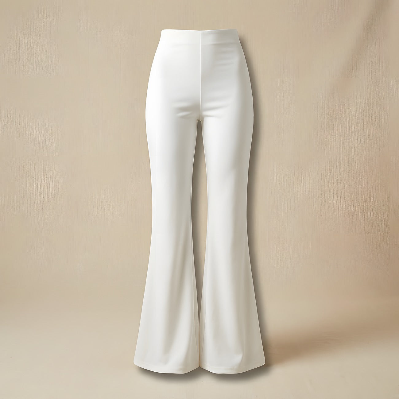 Pantalon patte d'eph blanc, packshot mannequin fantôme Image