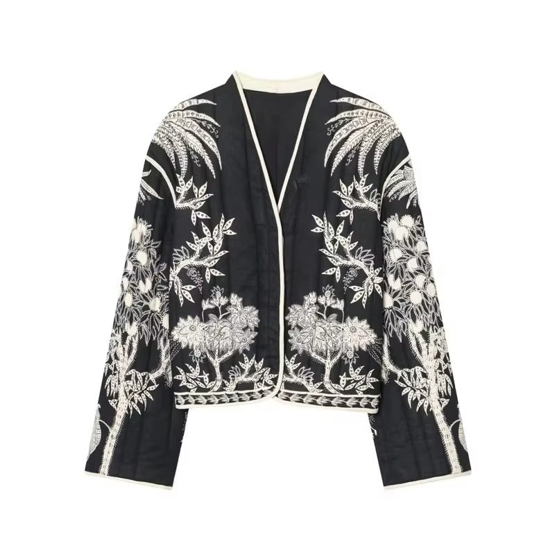 Veste Courte Bohème Brodée