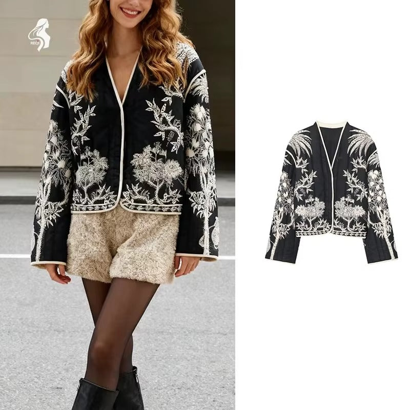 Veste Courte Bohème Brodée