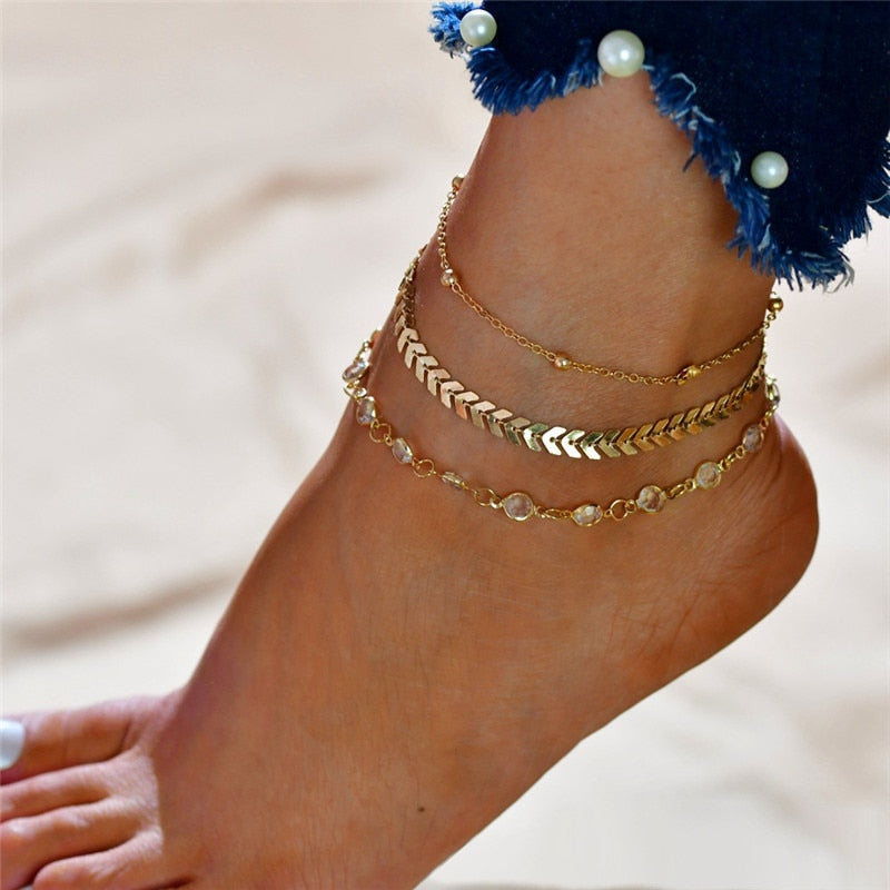 Goldfarbener Hippie-Chic-Schmuck